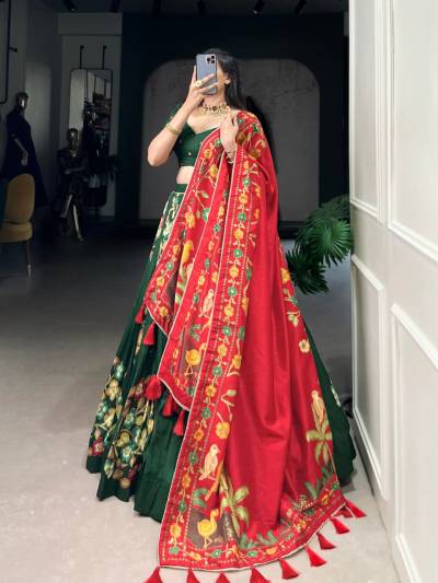 DN 1239 BY LNB DESGNER SILK LEHENGA CHOLI WHOLESALER IN INDIA